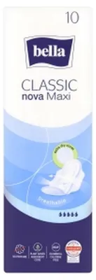 Zdjęcie produktu dla Bella Classic Nova Maxi Podpaski, 10 sztuk