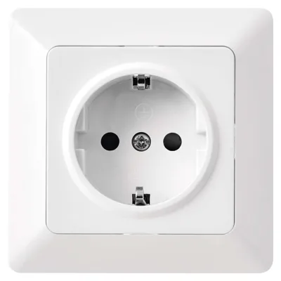 Steckdose SCHUKO, weiss