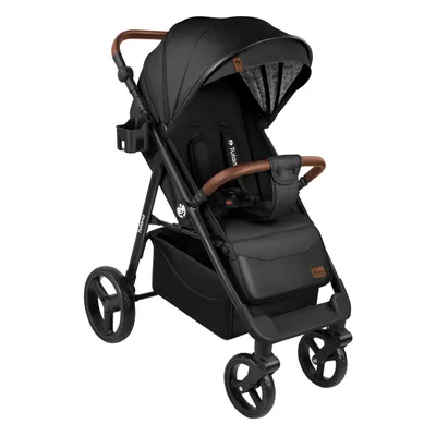 Produktbild von Tulano Kinderwagen Avignon 35 Buggy Flower Collection Sportwagen mit Liegefunktion Zubehör Set Decke Regenschutz Fußsack Eva-Räder Schwarz Pink