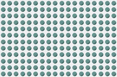 Produktbild von Fliesenaufkleber 15x15 cm – 24 Stück – Selbstklebend – Wasserfest – Pflegeleicht – Hitzebeständig – Für Küche & Bad – Gleichmäßig verteilte Kreise