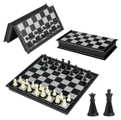 Obrázek produktu pro Magnetická šachová hra pro děti - mini cestovní hra, 13 x 13 cm