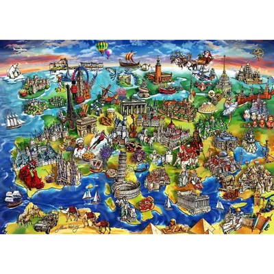 Obrázok produktu pre ANATOLICKÉ puzzle Európsky svet 1500 dielikov