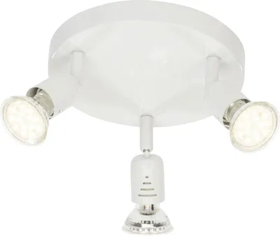 Produktbild von BRILLIANT Spotrondell, 3-flammig Loona weiß IP20 GU10 3 Watt LED-Leuchtmittel inklusive und wechselbar