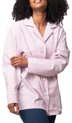 Productafbeelding van Groene damespyjama, gecertificeerd volgens GOTS-norm, pyjamajas, kleur: paars, maat: 36