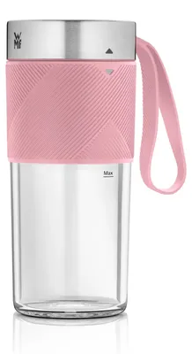 Obrázek produktu pro WMF Küchenminis Mix on the Go 300 ml, mini mixér na cesty, USB mixér na smoothie, dobíjecí osobní mixér, přenosný mixér na smoothie a koktejly, růžový
