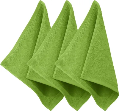 Produktbild von Möve Seiftuch Superwuschel" 3er-Pack apfelgrün 30x30 cm"
