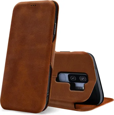 Image de Shell Flip Case pour Samsung Galaxy S9 Plus Coque Book Cover Etui pour téléphone portable avec porte-carte Premium Housse de protection