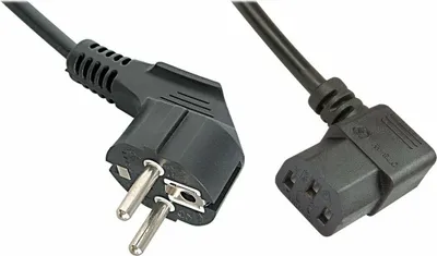 Produktbild von LINDY IEC-Netzkabel abgewinkelt Schuko an C13 3m