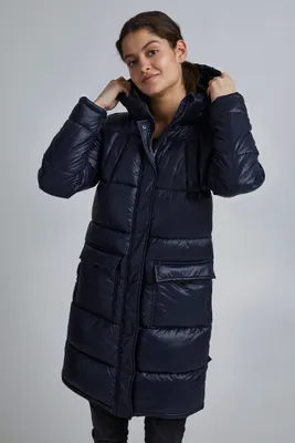 Produktbild von OXMO OXDaina Damen Steppmantel Wintermantel Winterjacke gefüttert