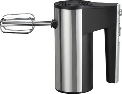 Immagine prodotto di Avizar, frullatore elettrico manuale 450 W con 5 velocità e fruste in acciaio inossidabile, nero/argento