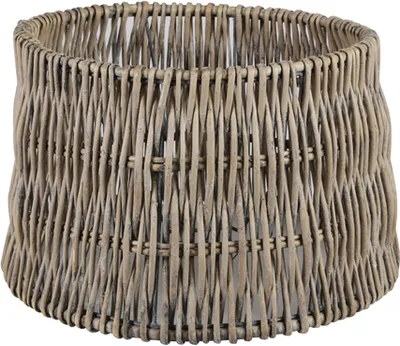 Produktbild von Light & Living Lampenschirm drum 40-35-24 cm ROTAN vertical weaving grau
