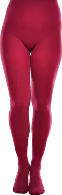 Produktbild von Aurellie Blickdichte und warm 60 DEN Mikrofaser Strumpfhose ohne Muster Burgunder L