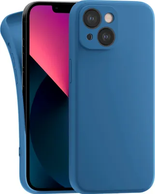 Produktbild von Hülle für Apple iPhone 13 - Handyhülle mit Kameraschutz Cover aus Silikon in Dunkelblau
