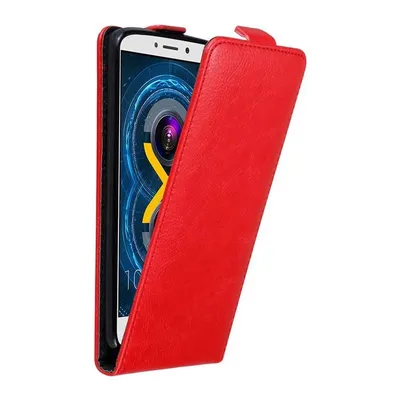 Produktbild von Cadorabo Hülle für Huawei MATE 9 LITE / GR5 2017 / Honor 6X Schutz Hülle in Rot Flip Etui Handyhülle Case Cover