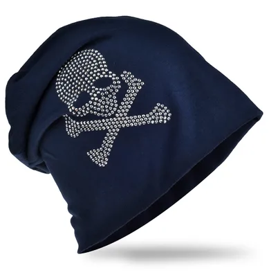 Produktbild von Beanie Muetze Pirat Dunkelblau