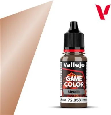 Immagine prodotto di Vernice acrilica Vallejo 72058 Brassy Brass 17ml Vernice per minifigure