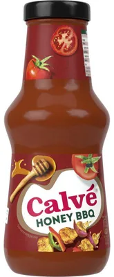 Zdjęcie produktu dla Calvé Squeeze Honey BBQ Sauce 320g – Pikantny miodowy sos barbecue do grillowania