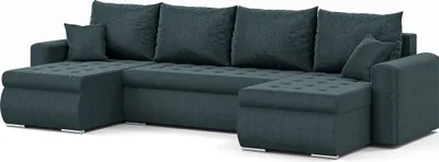Produktbild von Ecksofa Luis, Eckcouch U-Form, Sofa, Couch, mit Schlaffunktion, Bettkasten, dekorative Steppung, Polstermöbel, Neve 77