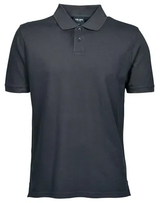 Produktbild von Tee Jays Herren Pique Polo-Shirt, Kurzarm FK880 (L) (Dunkelgrau)