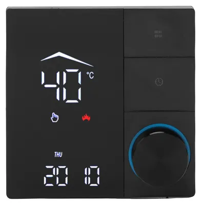 Obrázok produktu pre Inteligentný termostat s panelom, 16 A, elektrické kúrenie, ovládanie cez aplikáciu, diaľkové ovládanie, regulátor teploty cez Wi-Fi pre domácnosť, hotel a kanceláriu