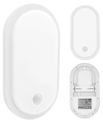 Immagine prodotto di Lampada da parete a LED con sensore PIR, colore bianco