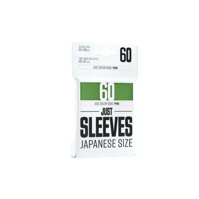 Obrázek produktu pro Obaly na karty japonského formátu, zelené, 60 kusů, bez obsahu kyseliny