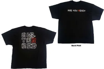 Productafbeelding van Disturbed - Are You Ready - Uni T-shirt - Zwart
