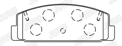 Produktbild von JURID Bremsbeläge Satz Hinten für MAZDA 6 Kombi (GH) 572490J