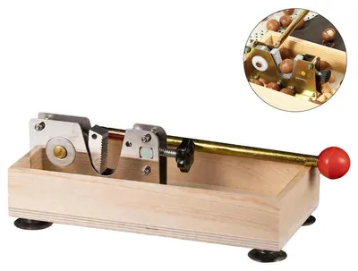 Produktbild von Nussknacker Edelstahl Kastanienknacker Walnussöffner verstellbar mit Hebelmechanik für Walnüsse Haselnüsse Mandeln Nüsse Werkzeug