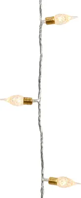 Produktbild von Lumineo LED Vintage Lichterkette, transparent, 1190 cm, für Innen- & Außenbereich