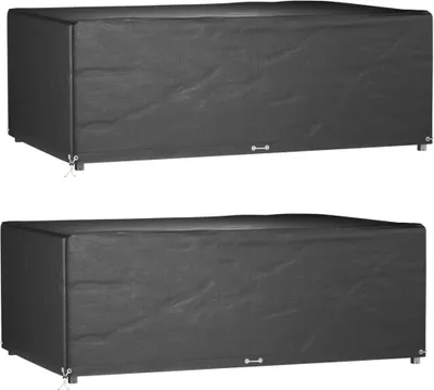 Obrázok produktu pre Obaly na záhradný nábytok 2 ks 12 očiek 213x132x75 cm obdĺžnik