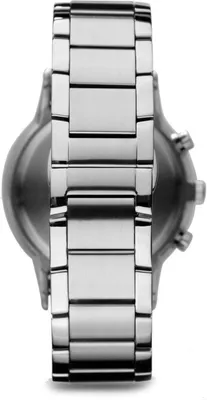 A close-up, top-down view of a watch band.