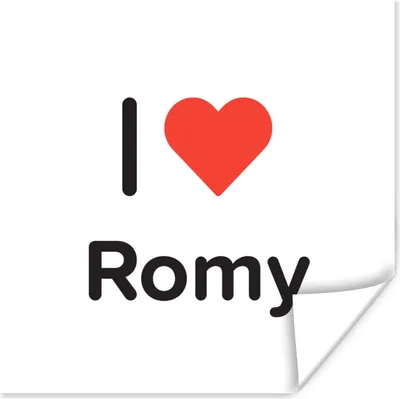 Produktbild von MuchoWow® Poster Ich liebe - Romy - Mädchen 100x100 cm - Babyzimmer