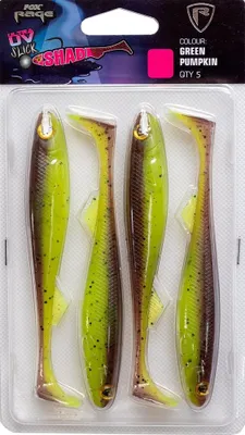 Image de Fox Rage Slick Shad 5er Pack 7cm 2,75" UV green pumpkin