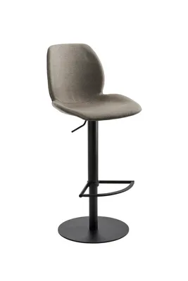 Produktbild von Bar-/Tresenhocker 1276 Gestell schwarz Sitzschale, muschelgrau