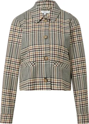 Produktbild von comma Jacke mit Boxy-Schnitt, Hemdkragen, Knopfleiste und aufgesetzten Taschen