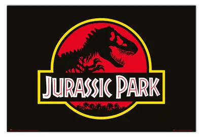 Produktbild von Jurassic World Jurassic Park Plakat Schwarz Schwarz One Size