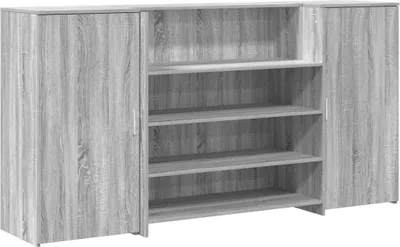 Obrázek produktu pro vidaXL Recepční pult šedý Sonoma 200x50x103,5 cm materiál na bázi dřeva