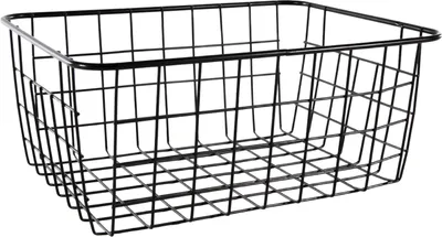 Produktbild von Korb Metall, schwarz, Höhe: 80 mm, Länge: 240 mm, Breite: 180 mm