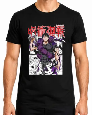 Zdjęcie produktu dla 呪術廻戦 Koszulka męska Curse Sword Manga Gloomy Anime Aesthetics Fan Gift, czarny, M