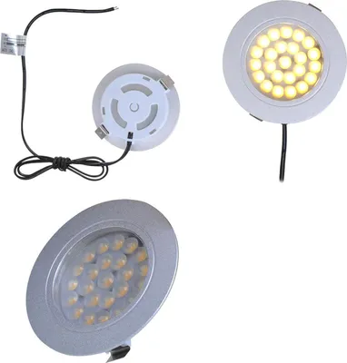 Produktbild von Wohnwagen Wohnmobil Deckenleuchte Deckenlampe 24 LED, 12v, 220lm, Ø65x11mm