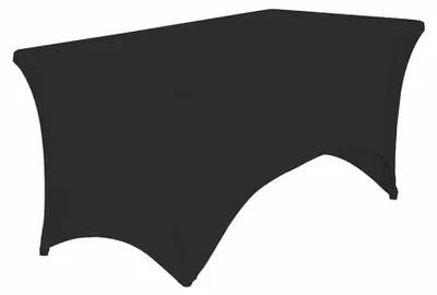 Produktbild von Elastische Schwarze Tischdecke Für Banketttisch 180 X 76 Cm