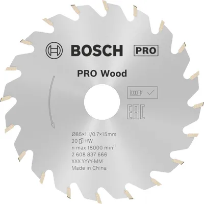 Produktbild von PRO Wood cordless Kreissägeblatt, 85 x 1,1 x 15 mm