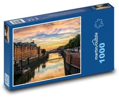 Obrázek produktu pro martinpuzzle - Puzzle 1000 - Hamburk - Speicherstadt