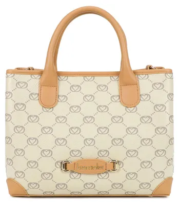 Produktbild von Braccialini Monogram Mittelgroße Handtasche aus bedrucktem Leder mit