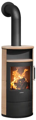 Produktbild von Justus Island 5 2.0 Kaminofen Stahl Schwarz / Keramik Corretto