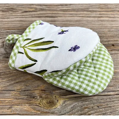 Produktbild von Backofenhandschuh LAVINA Ofenhandschuh Baumwolle Lavendel