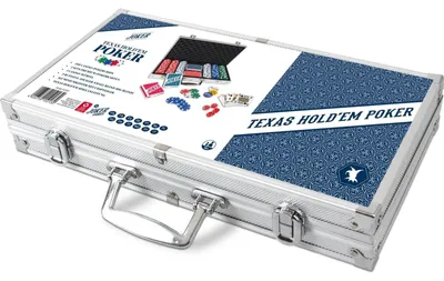Produktbild von Poker-Set im Koffer – 300 Chips – 2 Kartenspiele – Aluminiumkoffer