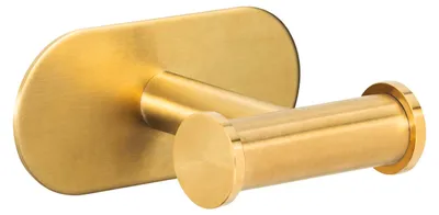 Obrázok produktu pre Nástenný háčik WENKO Turbo-Loc® Mod. Orea Duo Gold Matt, upevnenie bez vŕtania