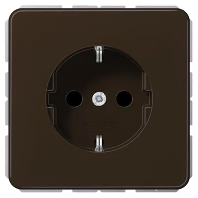 Productafbeelding van JG SCHUKO stopcontact CD1520BR, 16A, 250V, kleur: bruin